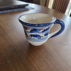Caltagirone, Sicily Hand Painted Pottery Espresso Cup